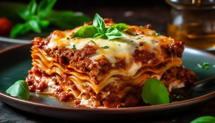 Lasagnes de la Nonna garnies de sauce béchamel et bolognaise, recette traditionnelle de My Little Italy