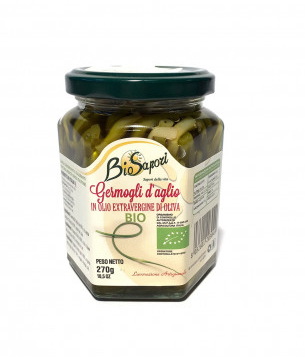 Spicchi d&#039;aglio biologici sott&#039;olio - vasetto My Little Italy