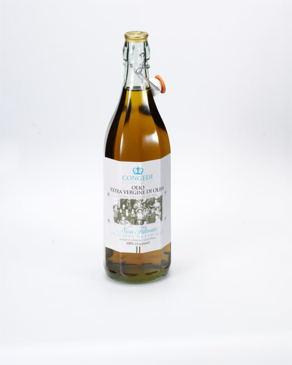 500ml-Flasche mit extra nativem, ungefiltertem Olivenöl, reine Essenz aus dem Salento von My Little Italy.
