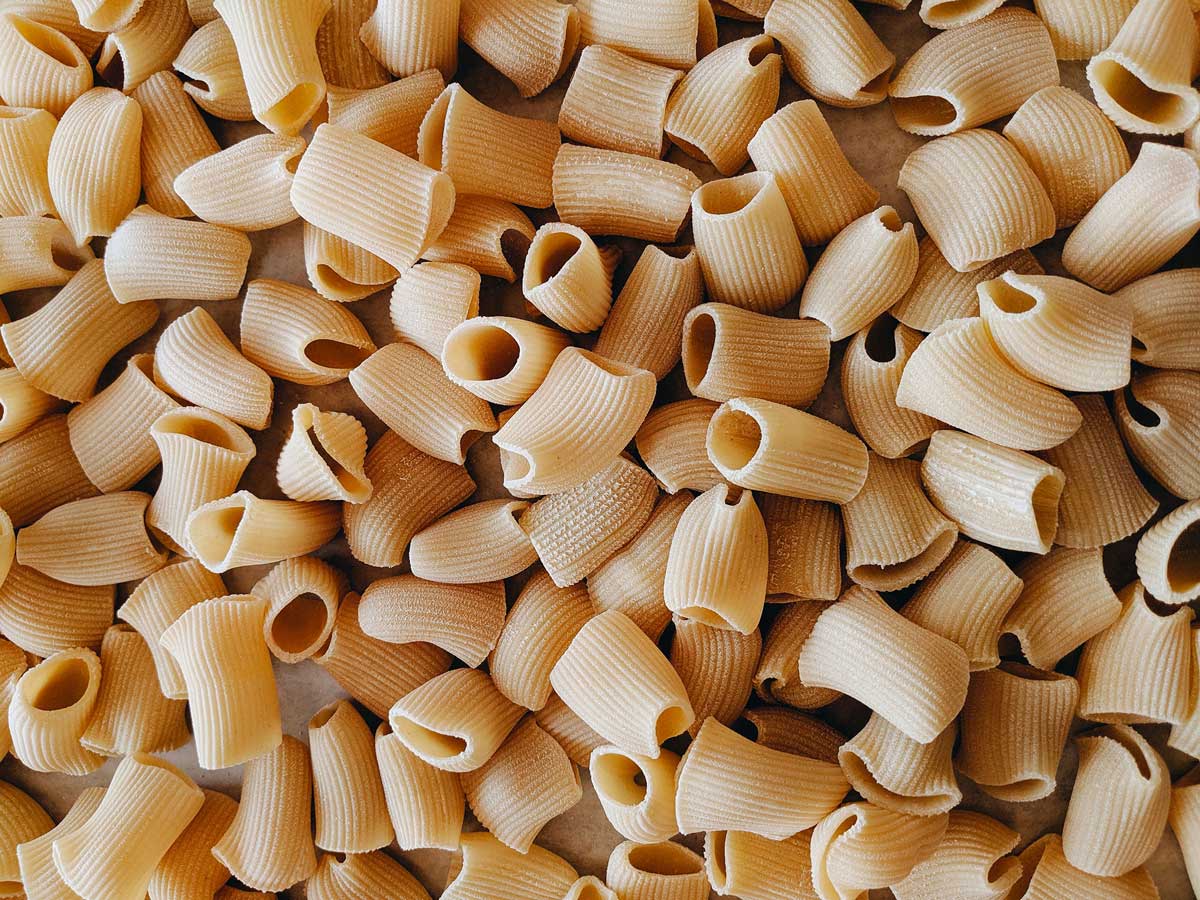 image macro de pâtes sèches italiennes sur my little italy