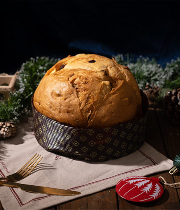 Présentation du Panettone Traditionnel de 1kg disponible sur My Little Italy dans une ambiance de Noel italien.